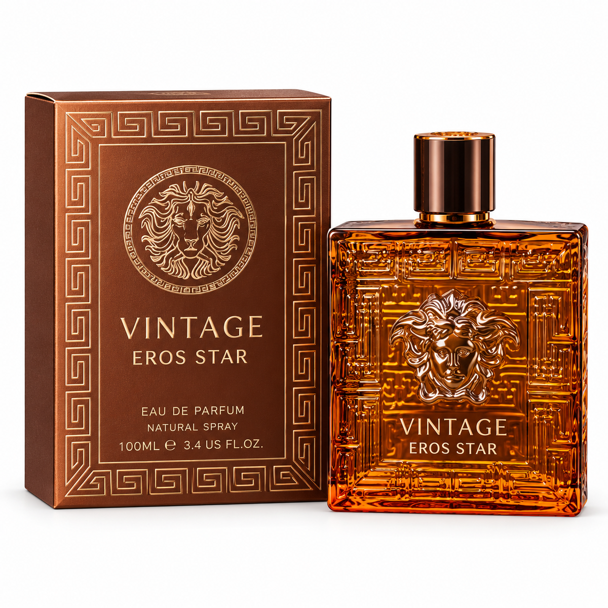 Vintage Eros Star Men Cologne 3.4 FL.OZ